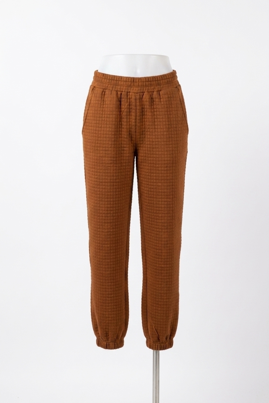 NEW AMPERSAND AVE quilted jogger pants in copper